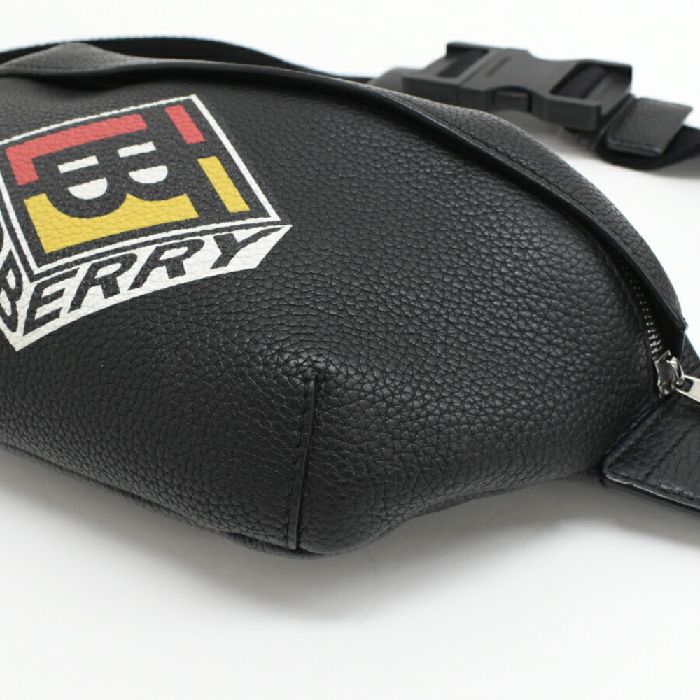 Burberry ML MD SONNY Belt Bag Body Belt Crossbody Logo Black Leather - Picture 5 of 9